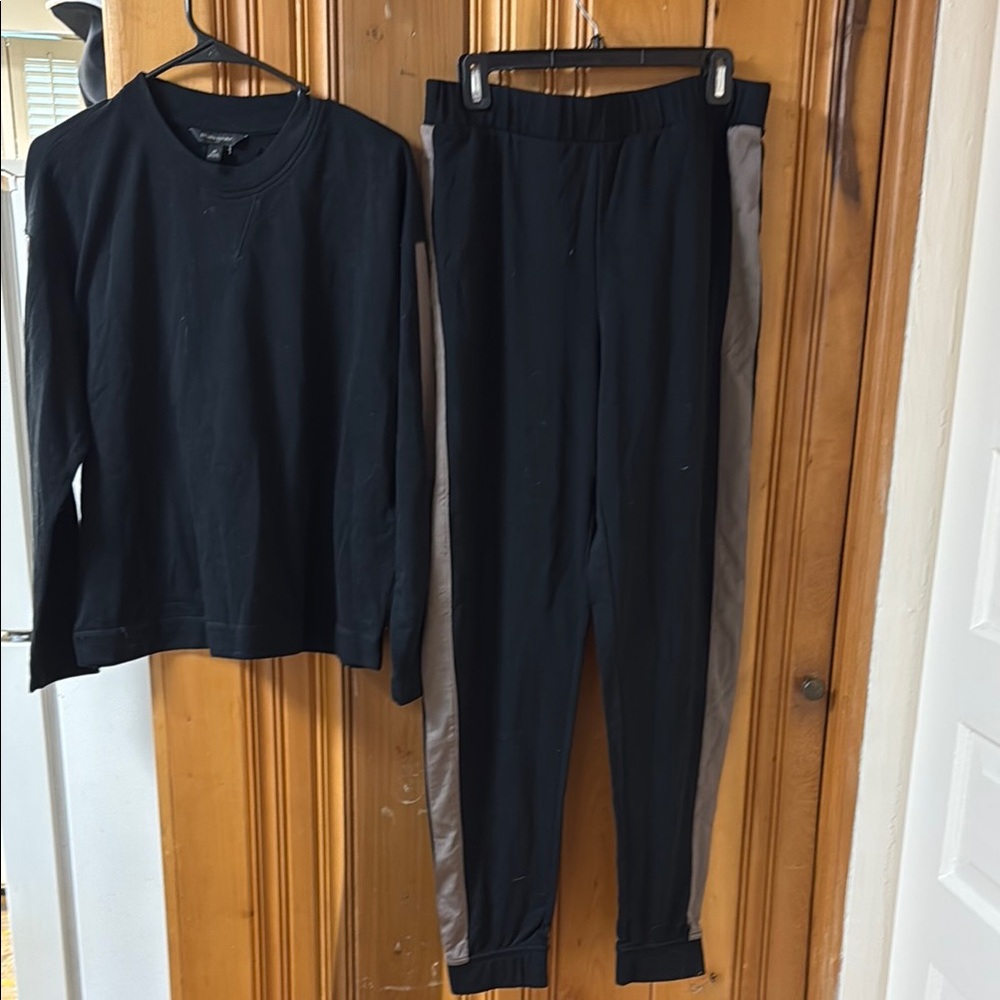 Banana Republic Black Sweatshirt and Joggers Set